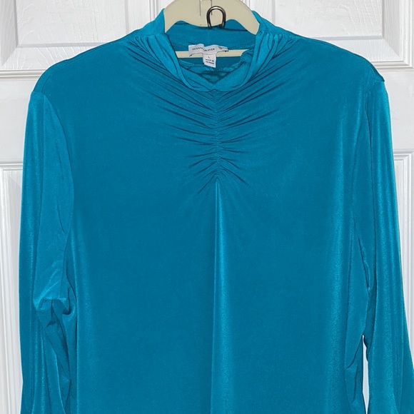 Susan Graver SZ L. NWOT. Bluish green color. - Picture 2 of 9